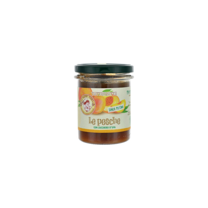 Marmellata di Pesche Bio Senza Zucchero La Pietra Scartata 220gr