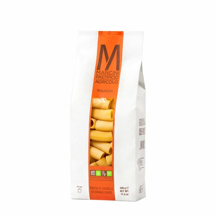 <span class="prodotto">Rigatoni</span>
<span class="marchio">Pastificio Agricolo Mancini</span>
<span class="quantita">500gr</span>